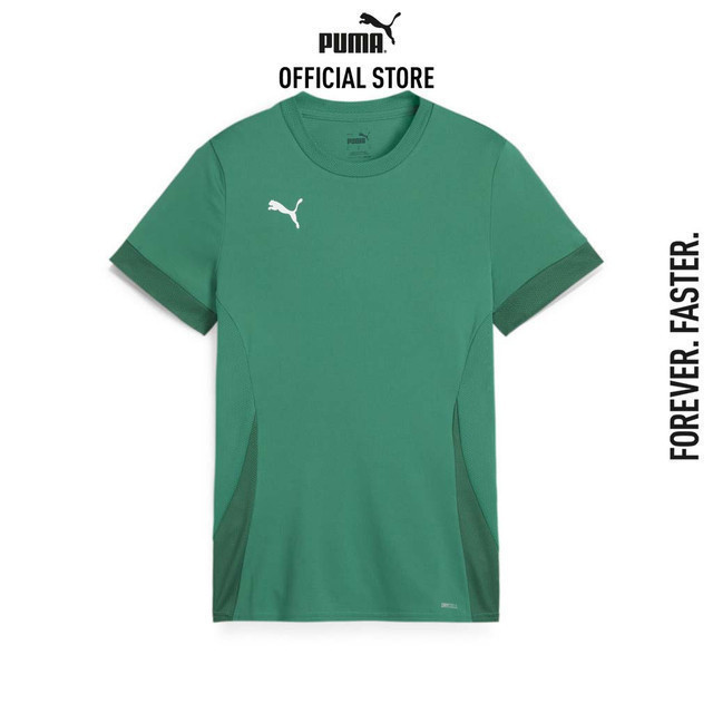 PUMA FOOTBALL - เสื้อออกกำลังกายเด็กโต teamGOAL Youth Matchday สีเขียว - 70574805
