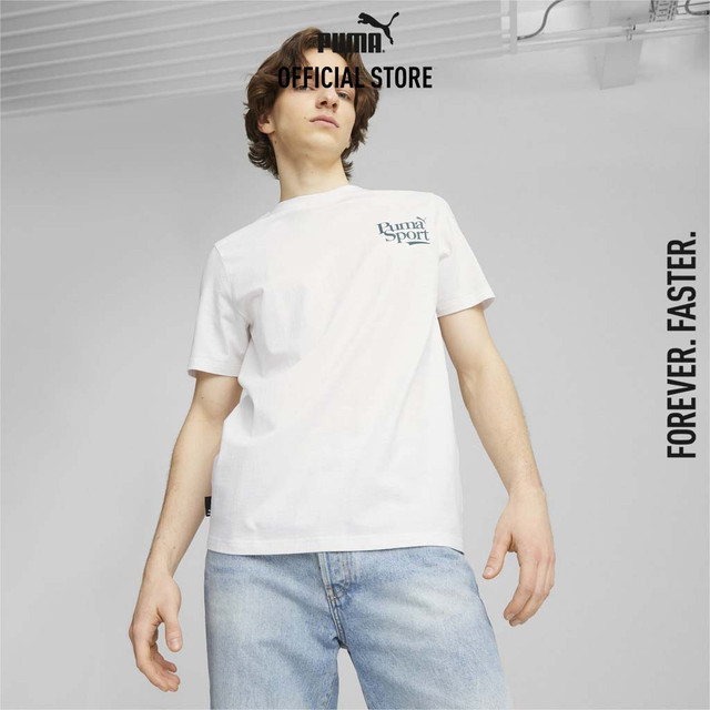 PUMA PRIME/SELECT - เสื้อยืดกราฟิก PUMA LEGACY สีขาว - 62273902