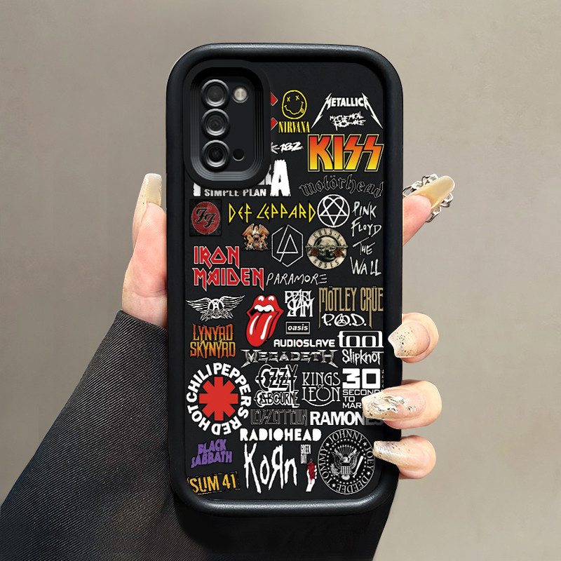 เคสสำหรับ Samsung Galaxy A03s A02s M02s F02s เคสโทรศัพท์แบรนด์อินเทรนด์เคสป้องกันซิลิโคนออกแบบเองกรอบนิ่ม