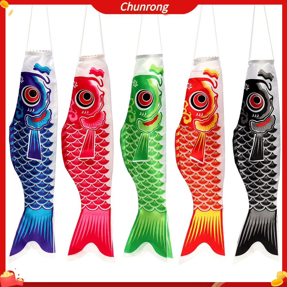 Chunrong ธงปลาคาร์พ หลากสีสัน สไตล์ญี่ปุ่น สําหรับตกแต่งบ้าน ปาร์ตี้