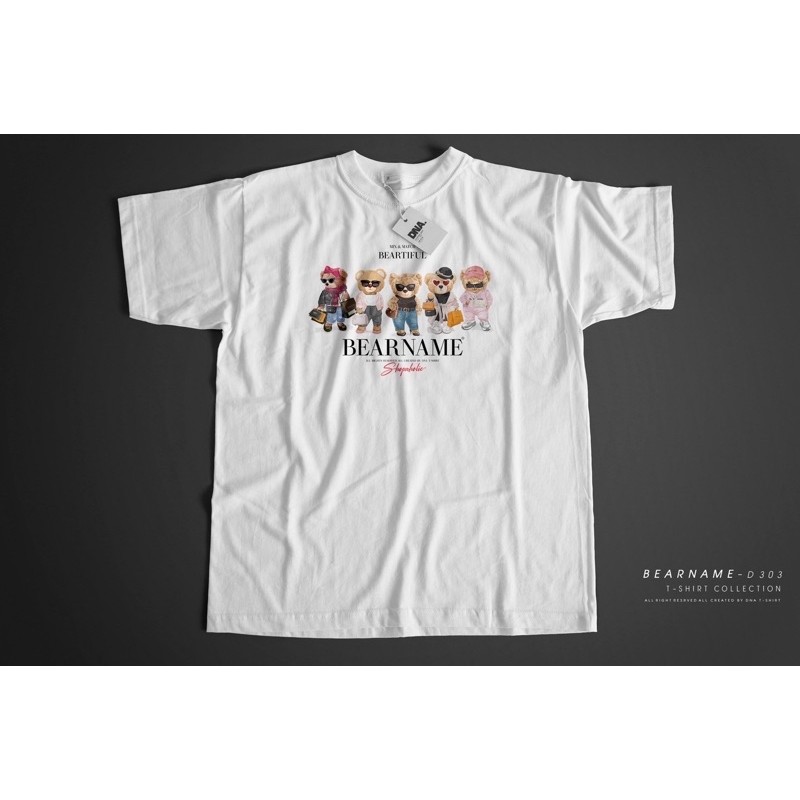 🌈Style💖เสื้อยืดหมีMoschino“พร้อมส่ง”💖ผ้าคอตตอน อก42-44”