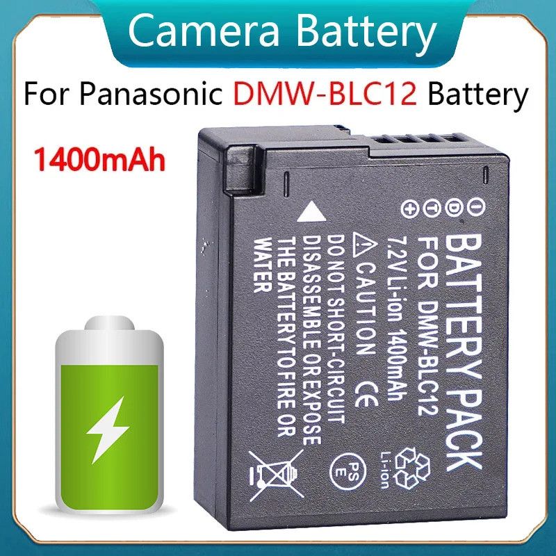 แบตเตอรี่ DMW-BLC12 1400MAh คุณภาพสูงสำหรับ DMC-FZ200 Panasonic Lumix,DMC-FZ300, DMC-FZ330, DMC-FZ10