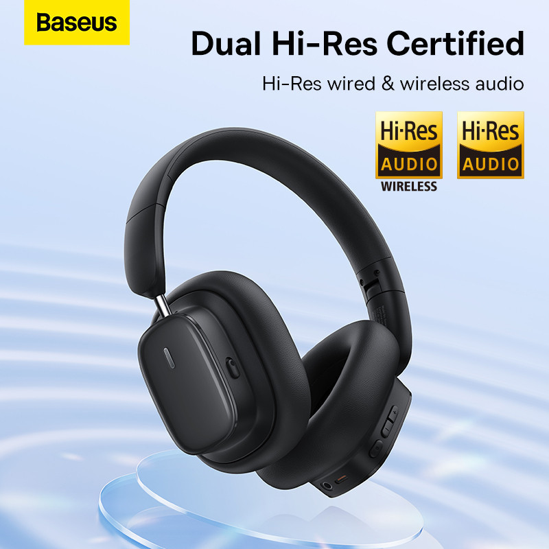 Baseus หูฟังบลูทูธไร้สาย รุ่น Bowie H1i (แถมฟรี สายเคเบิล Type-C 3A 0.3 ม. สีขาว + สายอะแดปเตอร์เสียง 3.5 มม. รูปที่ 2