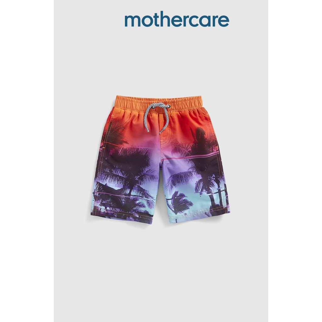 กางเกงว่ายน้ำเด็กผู้ชาย Mothercare Palm Print Board Shorts HC453