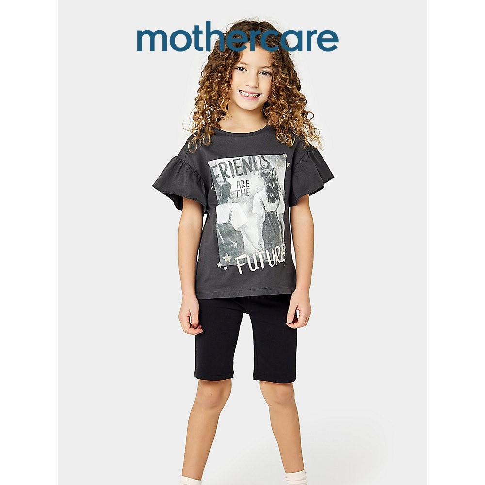 กางเกงขาสั้นเด็กผู้หญิง Mothercare Black Cycle Shorts EA781