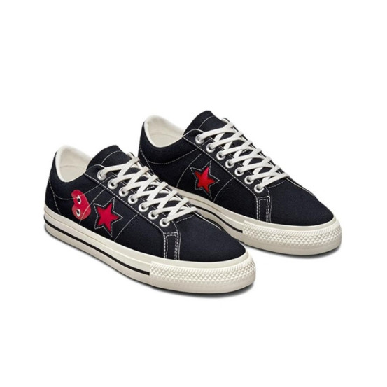 CDG Play x Converse One Star black