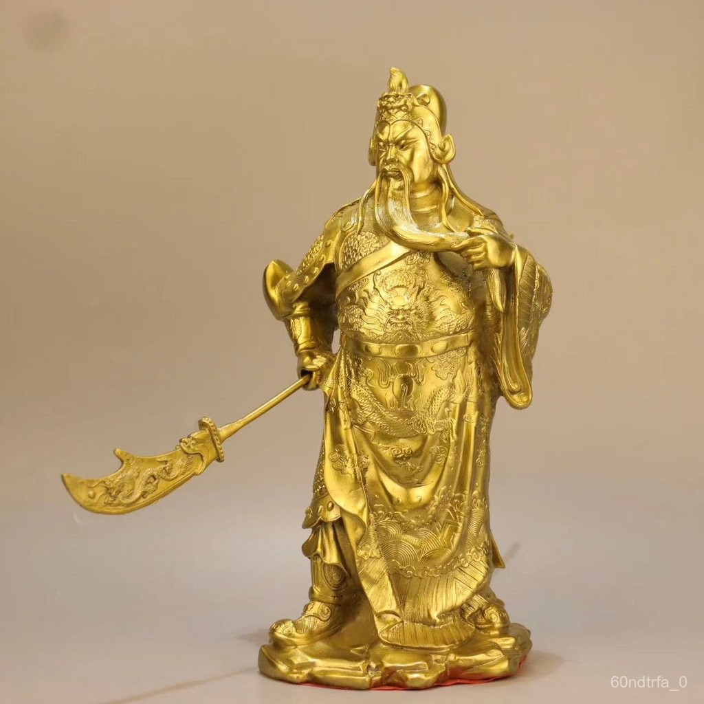 ทองเหลือง Guan Gong เครื่องประดับดาบใหญ่ Guan Gong Guan Yu Guan Erye เปิดของขวัญงานฝีมือที่บ้านที่อุ