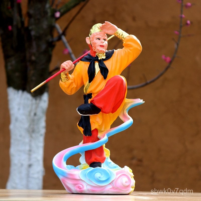 รูปปั้นเรซิน Monkey King Monkey King12นิ้วต่อสู้เพื่อเอาชนะพระพุทธเจ้า Sun Monkey Monkey King ตกแต่ง