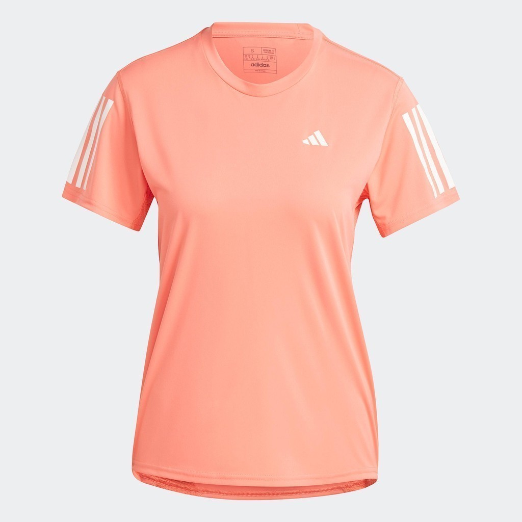 adidas วิ่ง เสื้อยืด Own the Run ผู้หญิง สีส้ม IC5196