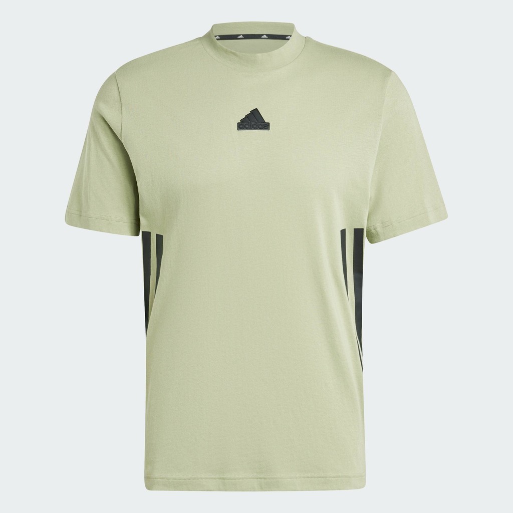 adidas ไลฟ์สไตล์ เสื้อยืด Future Icons 3-Stripes ผู้ชาย สีเขียว IY7736
