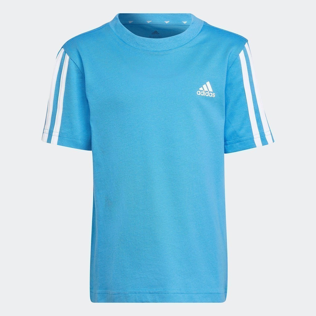 adidas ไลฟ์สไตล์ เสื้อยืด Essentials 3-Stripes เด็ก สีน้ำเงิน HP1270