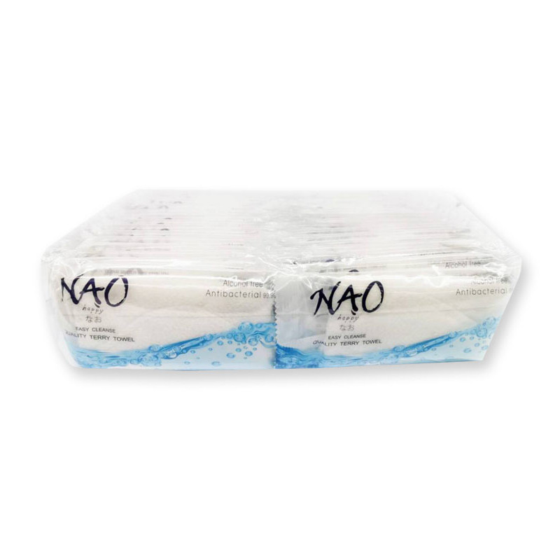 นาโอะ ผ้าขนหนูเย็น 22.8x22.8 ซม. 50 ซอง NAO Refreshing Towel 22.8x22.8 cm 50 sachets