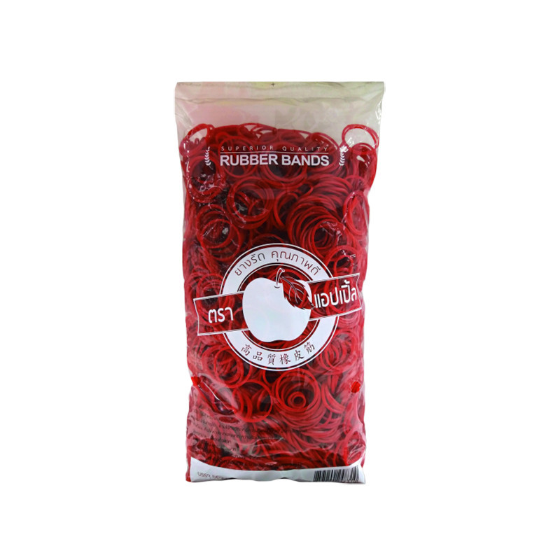 หนังยางวงเล็ก สีแดง 500 ก. Rubber Bands Small Red 500 g