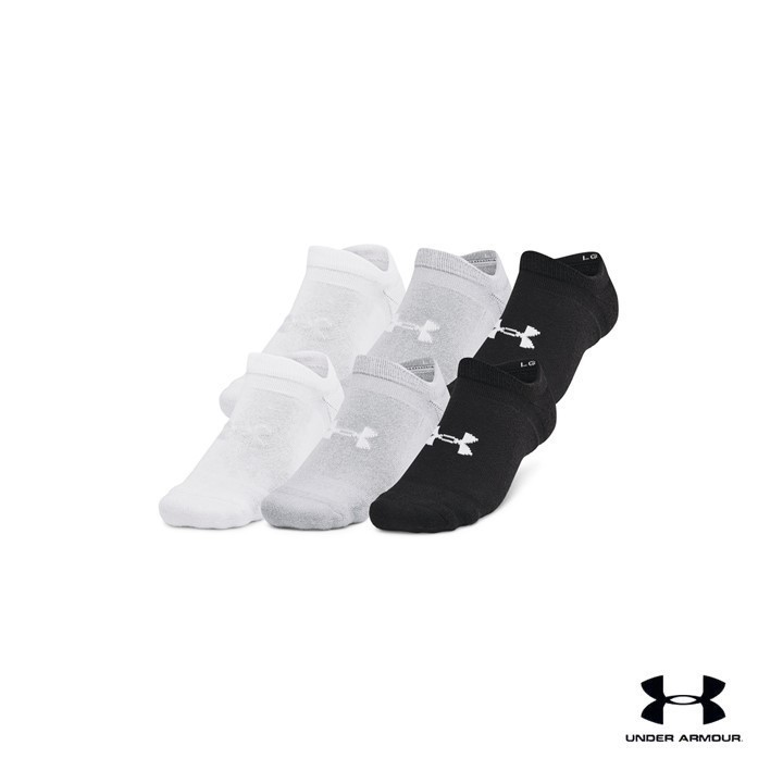 Under Armour ถุงเท้าซ่อนข้อ UA Essential Cushion ยูนิเซ็กส์ แพ็ก 6 คู่