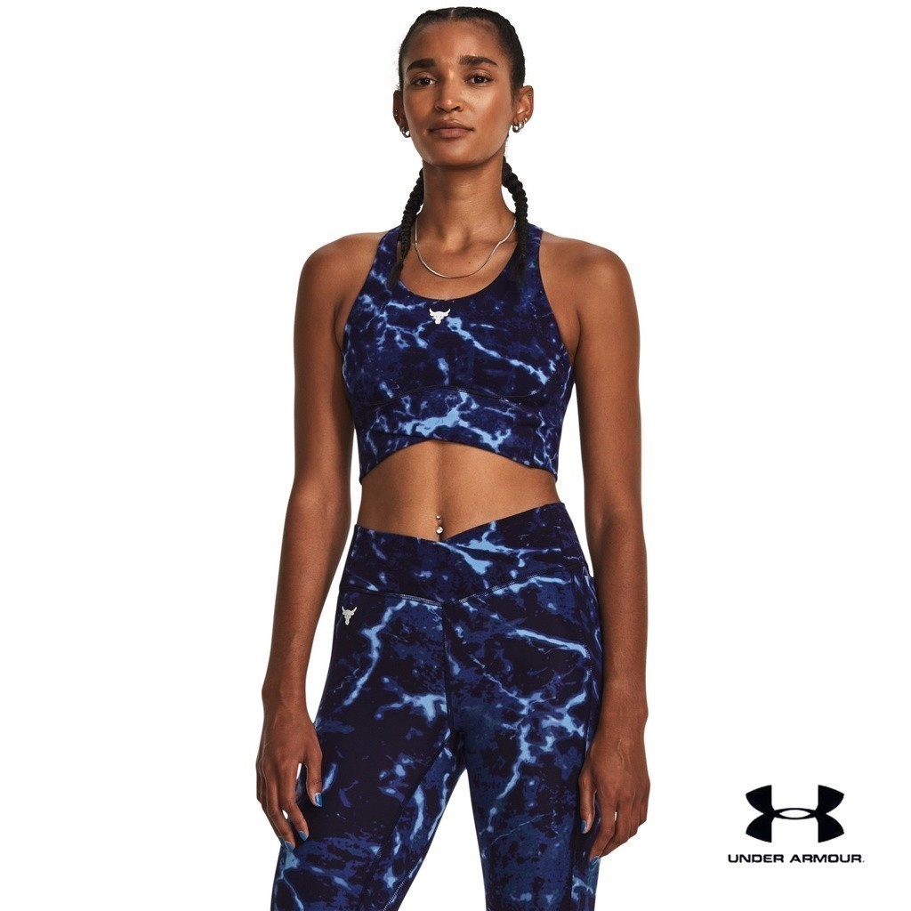 Under Armour Women's Project Rock Lets Go Crossover Printed Top