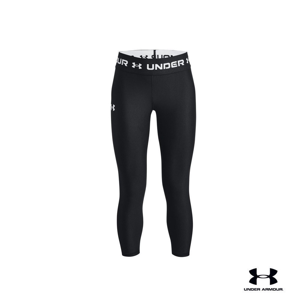 Under Armour UA Girls' HeatGear® Armour Ankle Crop อันเดอร์ อาเมอร์ กางเกงออกกำลังกาย สำหรับเด็กผู้หญิง