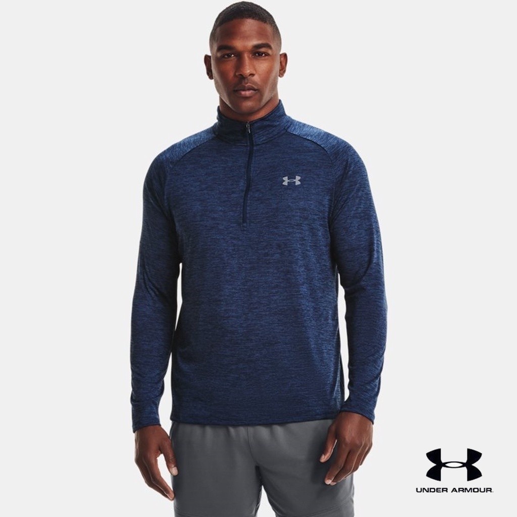 Under Armour เสื้อแขนยาวแบบมีซิปครึ่งตัว UA Tech™ สำหรับผู้ชาย UA Tech™