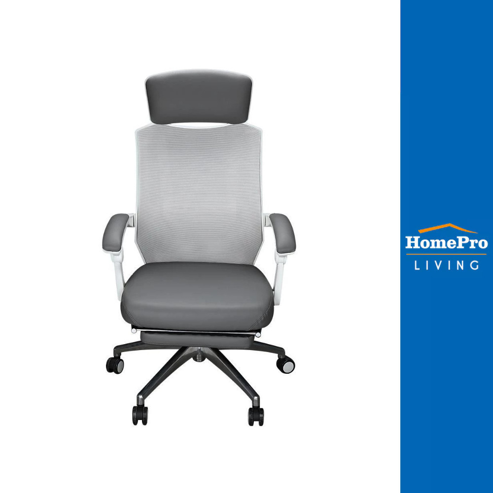 [จัดส่งพร้อมประกอบ] HomePro เก้าอี้สำนักงาน เก้าอี้เพื่อสุขภาพ FURDINI JASPER WA341 สีเทา แบรนด์ FURDINI
