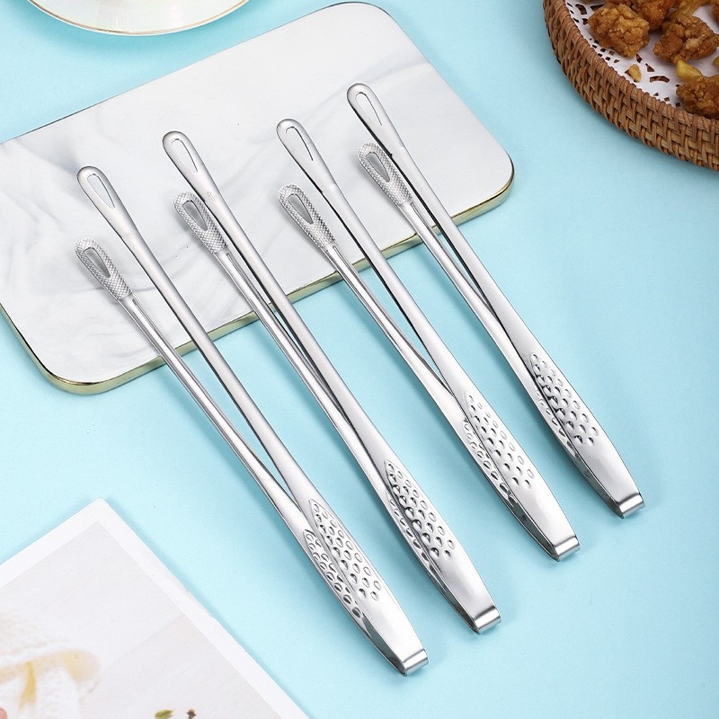 ✨COD✨ที่คีบอาหาร สแตนเลสแท้ (2ขนาด) ที่คีบ ที่คีบเนื้อ ที่คีบเนื้อย่าง ที่คีบเนื้อเกาหลี ที่คีบฮิดะ