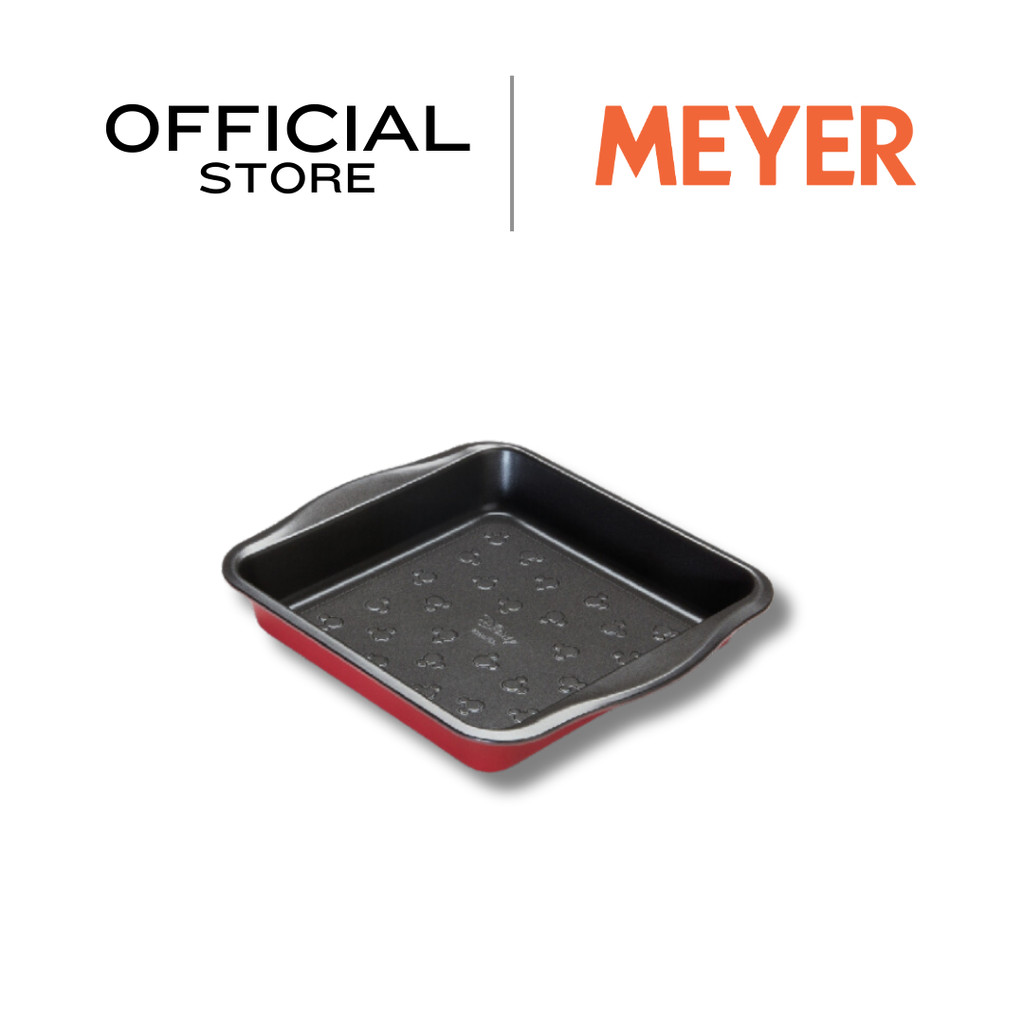 MEYER BAKE WITH MICKEY BAKEWARE SQUARE CAKE TIN 9 in ถาดอบสี่เหลี่ยมจตุรัส ขนาด 9 นิ้ว (48920-C)
