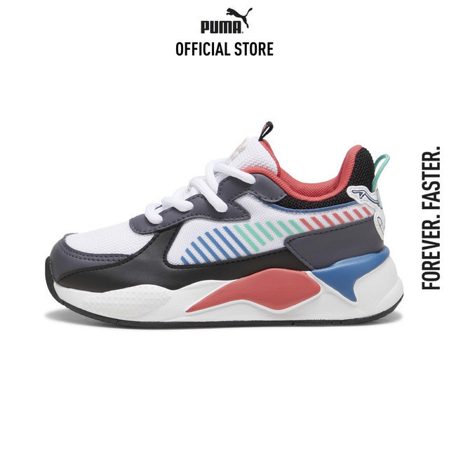 PUMA KIDS - รองเท้าผ้าใบเด็ก PUMA x TROLLS RS-X สีขาว 39889401