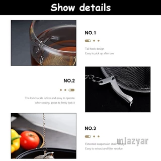 😍COD😍ลูกปรุงรสสแตนเลส ใส่เทศ ผงชงชา ลูกบอลกรอง stainless steel seasoning balls ขนาด 5-9ซม.