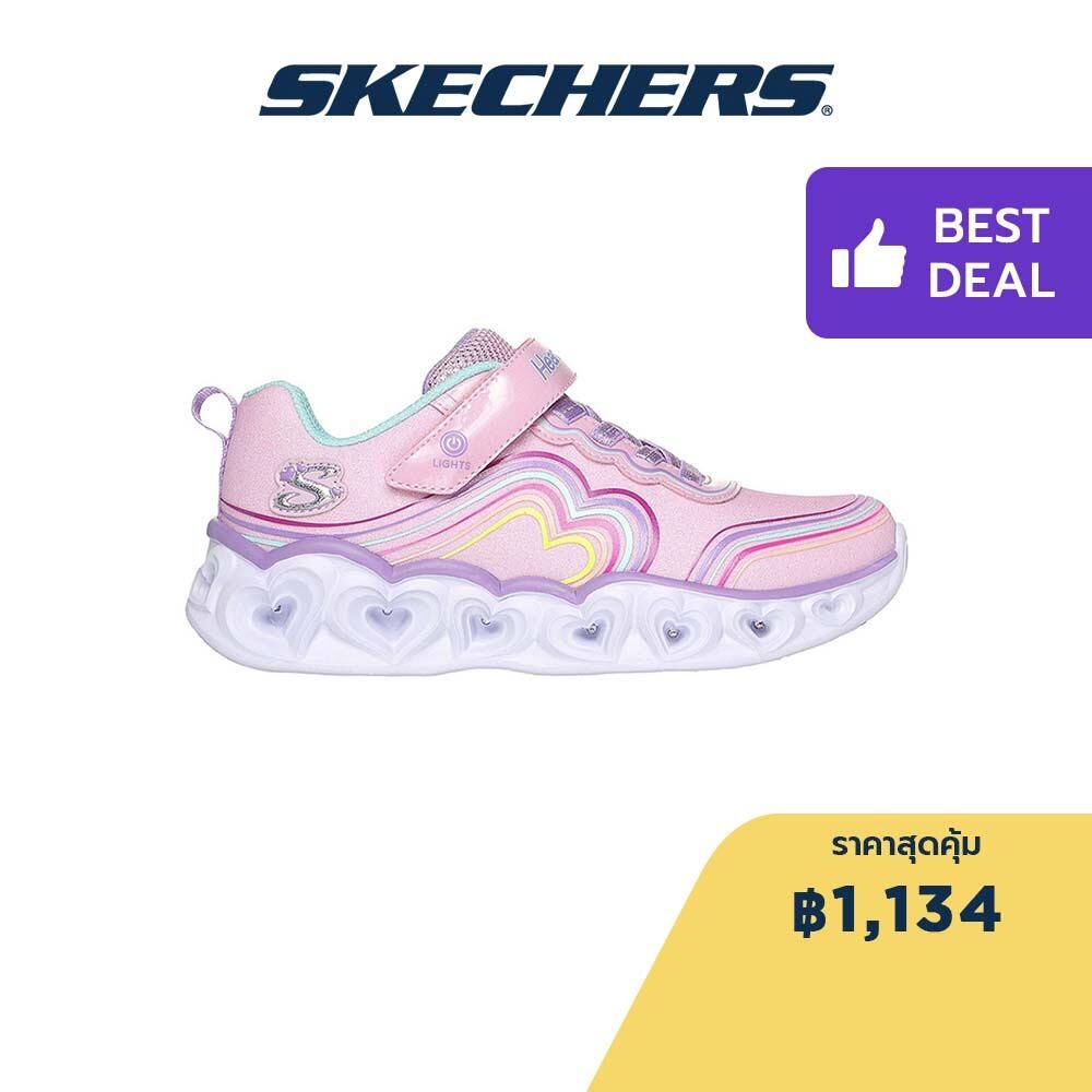 Skechers สเก็ตเชอร์ส รองเท้าเด็กผู้หญิง Girls Heart Lights Retro Hearts Shoes - 302689L-LPMT
