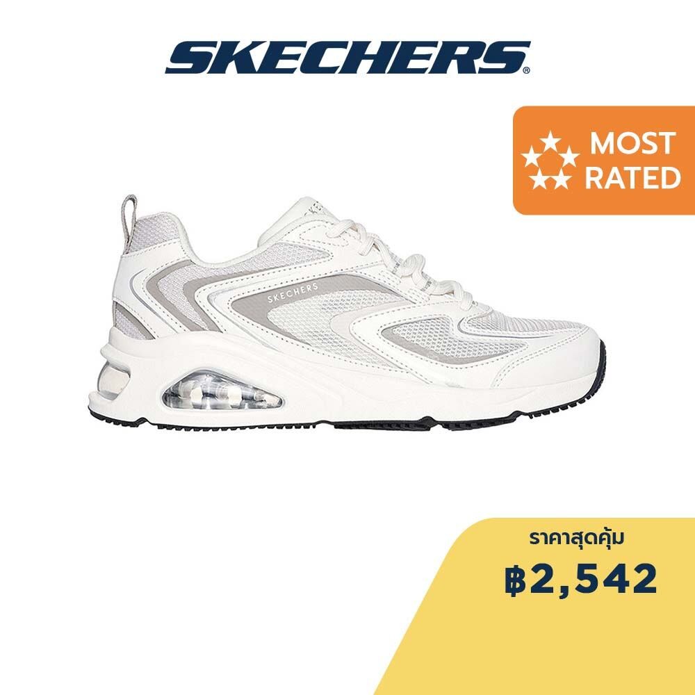 Skechers สเก็ตเชอร์ส รองเท้าผู้หญิง Women SKECHERS Street Tres-Air Uno Shoes - 177399-WHT Air-Cooled Memory Foam