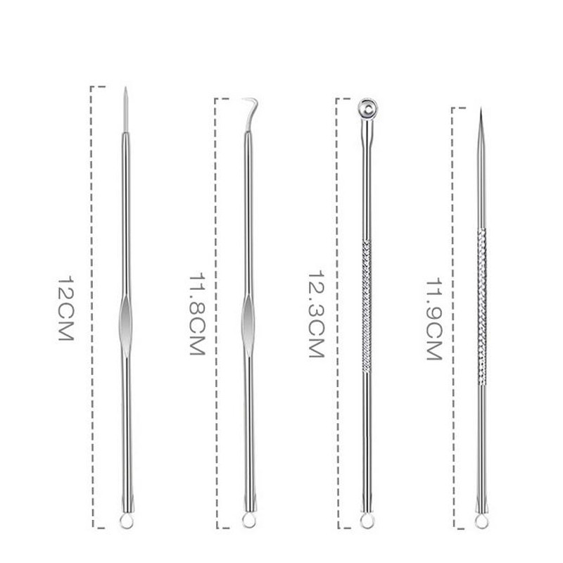 SEVICH Acne Tweezers แหนบสําหรับกดสิว 4 ชิ้น