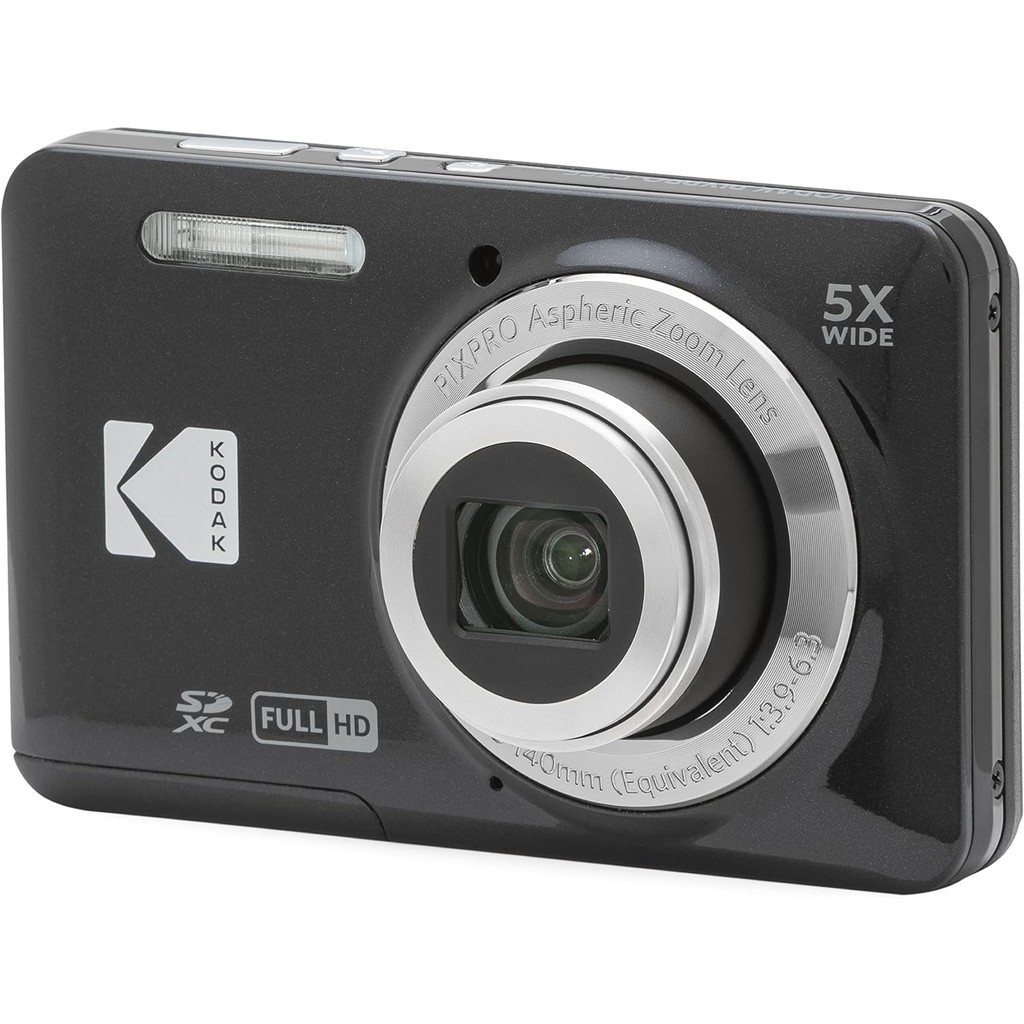 KODAK PIXPRO Friendly Zoom FZ55-BK 16MP Digital Camera 5x Optical Zoom 28mm Wide Angle 2.7" LCD Scre