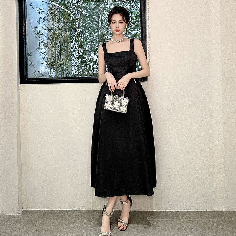 202501 Elegant Summer Women's Large Swing Sling dress 9799