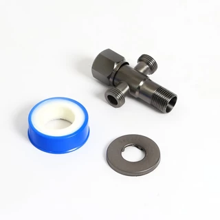MARINE สต๊อปวาล์ว 3 ทาง สแตนเลส 304 แบบหมุน รุ่น GUN METAL |ZWF|