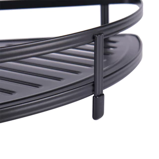 MARINE ชั้นเหล็กเข้ามุม 2 ชั้น Ebony 2 รุ่น MR-HT-SJ2B |ZWF|