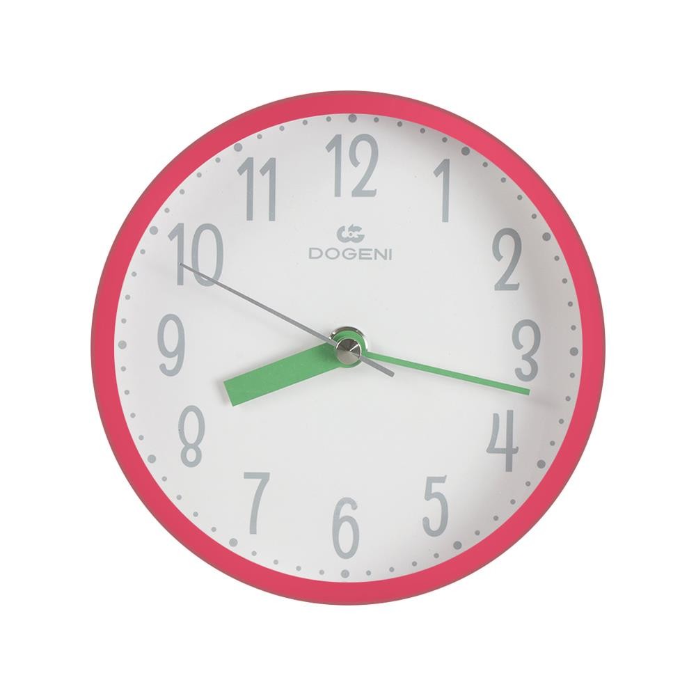 DOGENI นาฬิกาแขวน DOGENI WNP022PI 6 นิ้ว สีชมพู ของตกแต่งบ้าน นาฬิกา WALL CLOCK DOGENI WNP022PI 6" P