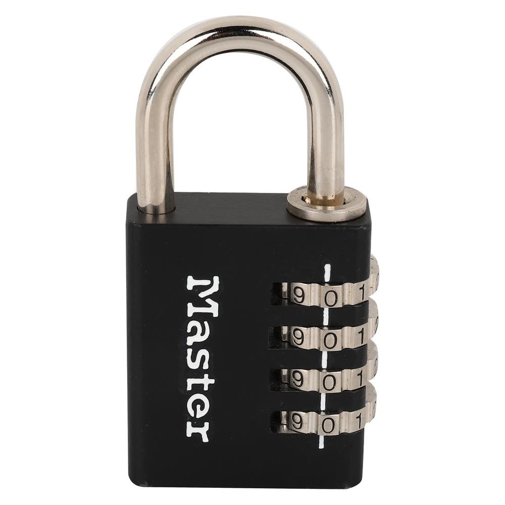 MASTER LOCK กุญแจรหัสคล้อง MASTER LOCK 7640EURDBLK 40 MM อุปกรณ์ประตู กุญแจคล้อง COMBINATION PADLOCK