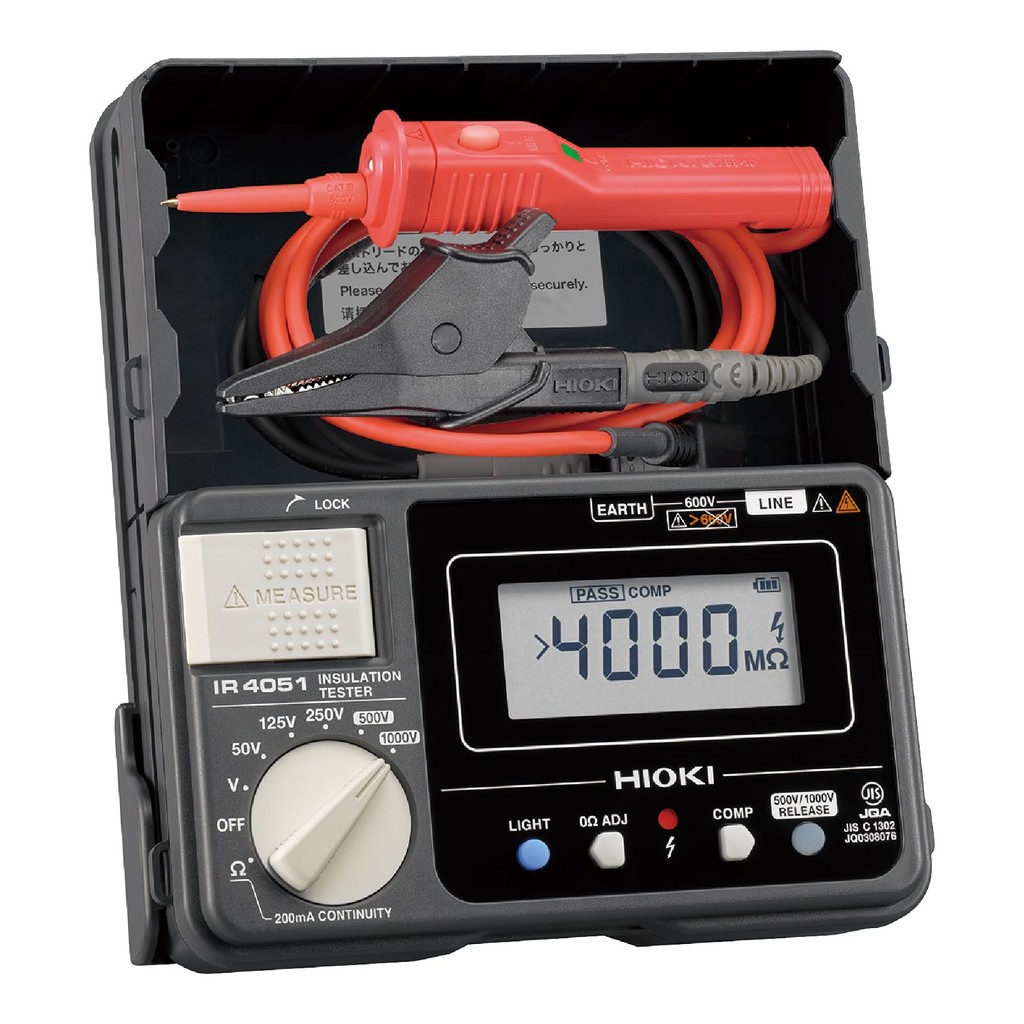 HIOKI) Insulation Resistance Tester IR4051-11 (with Lead with Switch) 【Direct From Japan】