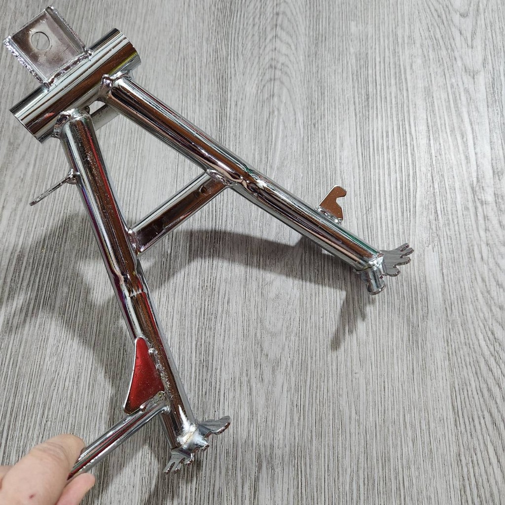 ขาตั้งคู่ รูปเท้า ชุบโครเมี่ยม เงาตาแตก WAVE110i 2014-2018 - รูปที่ 2