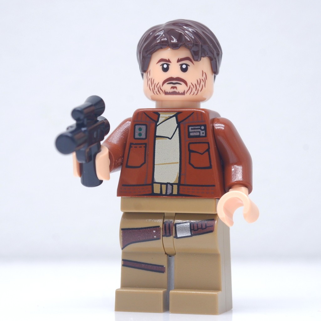 ( Ploybrick Minifigure ของแท้ ) Star Wars Cassian Andor Brown Jacket (75171)