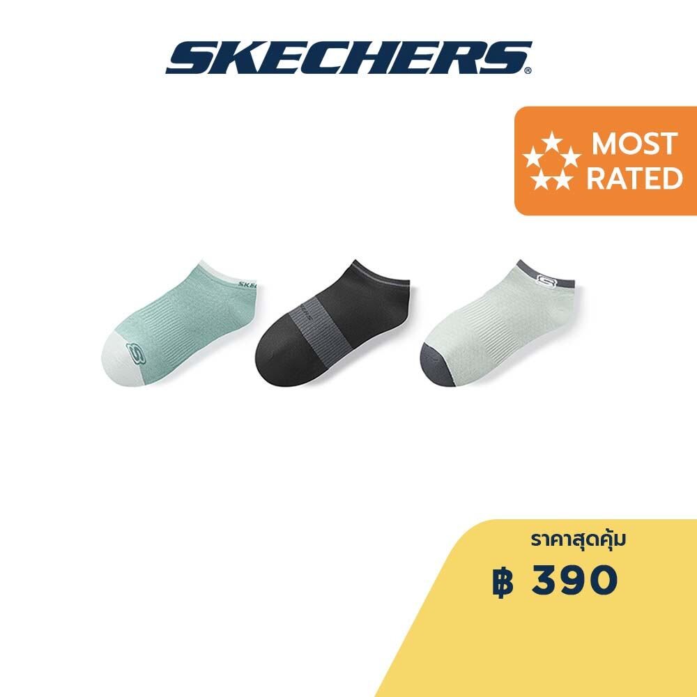 Skechers สเก็ตเชอร์ส ถุงเท้ายูนิเซ็กส์ Unisex Sport Utility Socks - L324U009-04DB