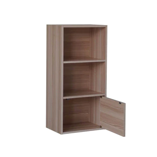 ชั้นอเนกประสงค์ 3 ชั้น บานผสม KASSA ขนาด 42 x 29 x 87 ซม. สีไวท์เมเปิล