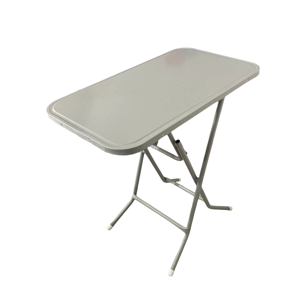 โต๊ะพับเหล็กทรงเหลี่ยม KASSA ขนาด 76 x 46 x 75.5 ซม. สีเทา