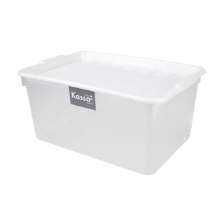 KASSA HOME กล่องอเนกประสงค์พร้อมฝาปิด 23 ลิตร รุ่น PSM-AA-2056 สีขาว