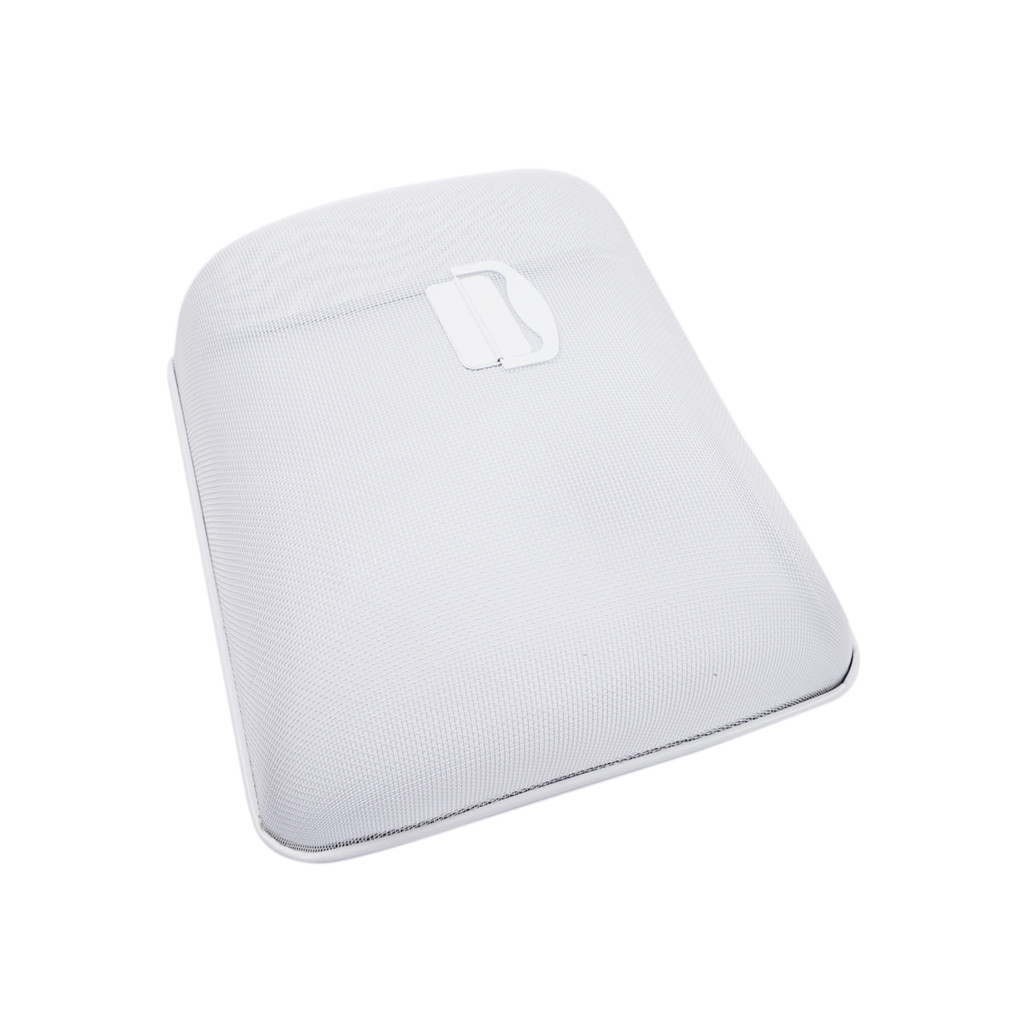 KASSA HOME ฝาชีลวดเคลือบทรงเหลี่ยม รุ่น CWQ3020 ขนาด 46 x 34 x 15 ซม. สีขาว