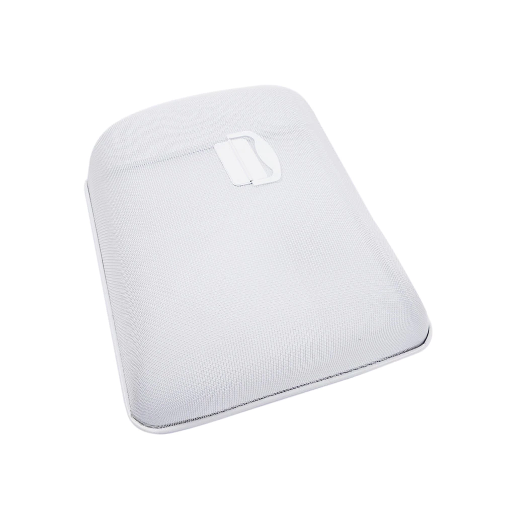 KASSA HOME ฝาชีลวดเคลือบทรงเหลี่ยม รุ่น CWQ3020 ขนาด 46 x 34 x 15 ซม. สีขาว