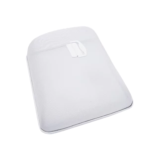 KASSA HOME ฝาชีลวดเคลือบทรงเหลี่ยม รุ่น CWQ3020 ขนาด 46 x 34 x 15 ซม. สีขาว