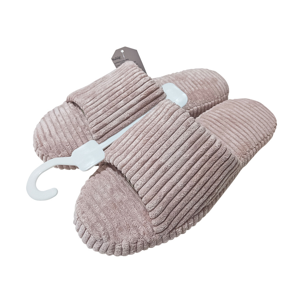 KASSA HOME รองเท้าใส่ในบ้าน Corduroy รุ่น NPPC2275 ไซซ์ 41 สีชมพู
