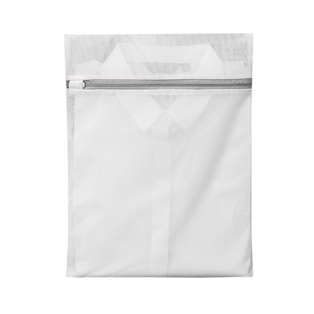 KASSA HOME ถุงซักถนอมผ้าเนื้อละเอียดทรงเหลี่ยม ขนาด 30 x 40 ซม. สีขาว