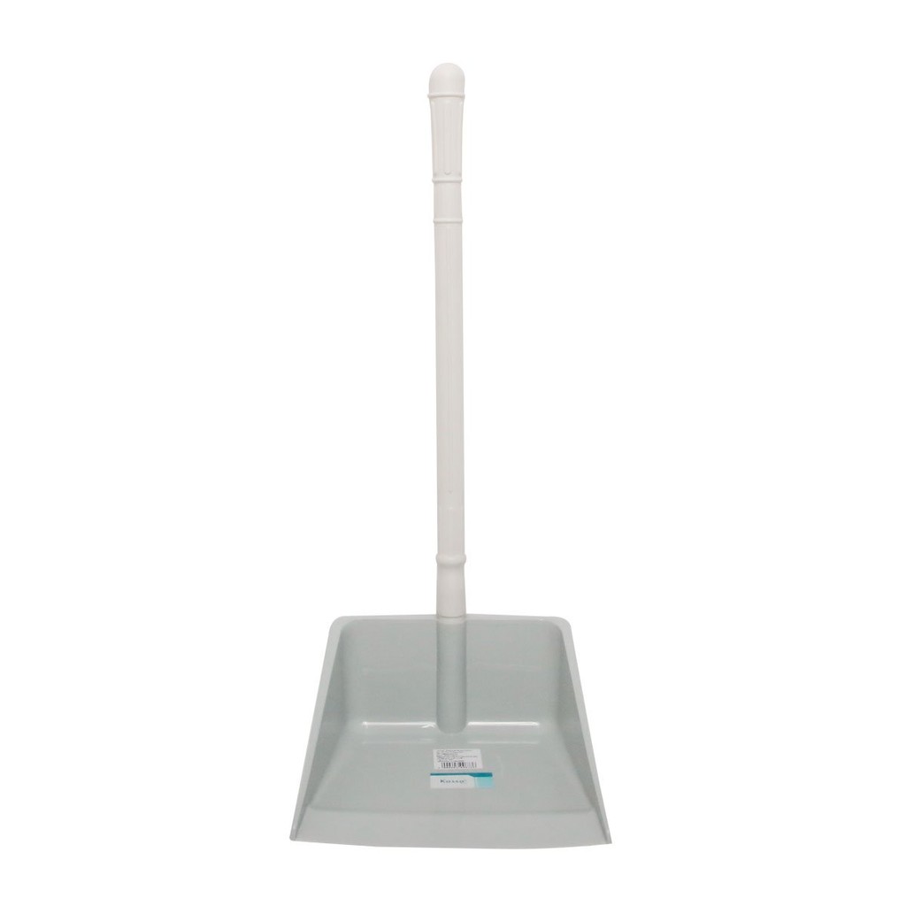 KASSA HOME ที่โกยผงพลาสติก สีเทาด้ามขาว