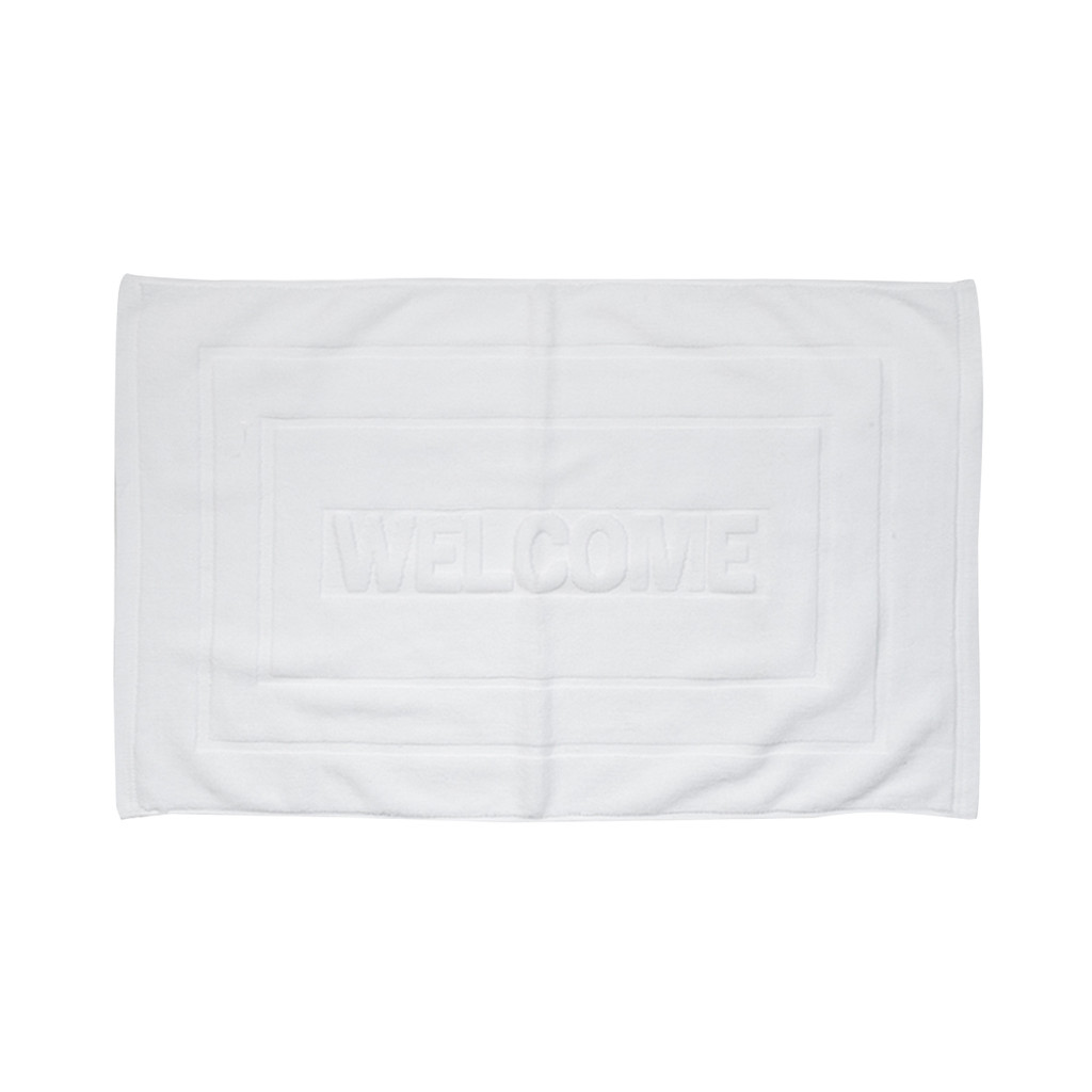 KASSA HOTEL ผ้าขนหนูเช็ดเท้า ขนาด 18 x 28 นิ้ว สีขาว