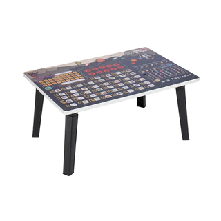 KASSA โต๊ะพับญี่ปุ่นลายอวกาศ รุ่น Space ขนาด 60 x 40 ซม. สีดำ